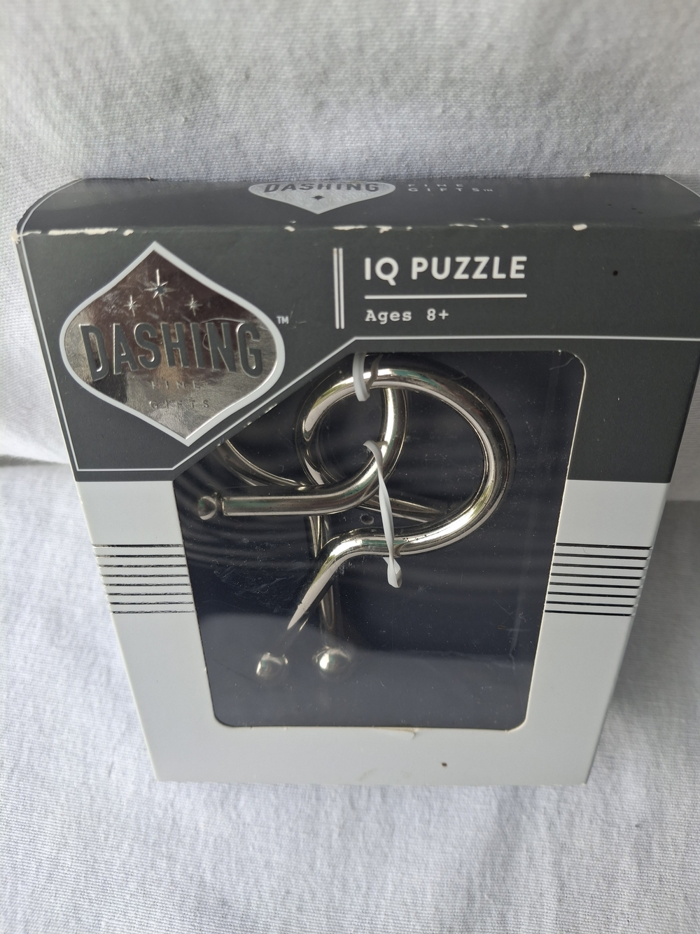 Dashing IQ Puzzle Metal Brain Teaser - Silver